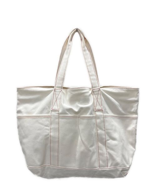 sieste peau（シエスタポー）sieste peau (シエスタポー) キャンバストートバッグ ホワイトの古着・服飾アイテム