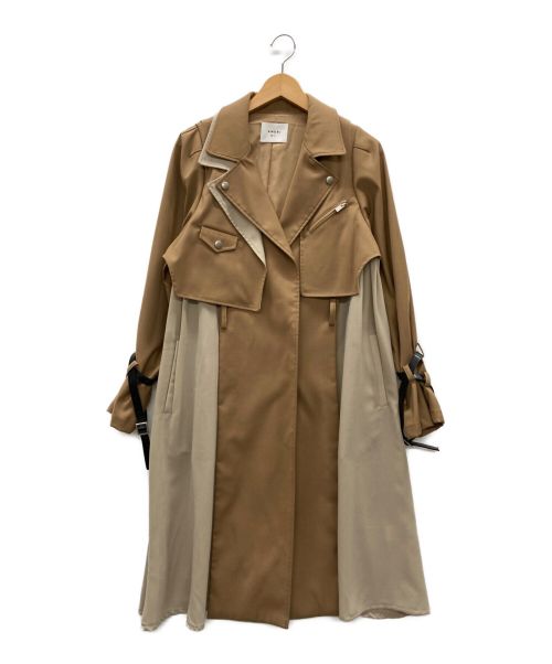 Ameri（アメリ）Ameri (アメリ) ライダースディティールコート ベージュ サイズ:Sの古着・服飾アイテム