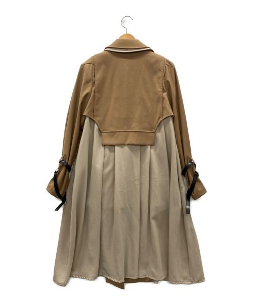 Ameri（アメリ）Ameri (アメリ) ライダースディティールコート ベージュ サイズ:Sの古着・服飾アイテム