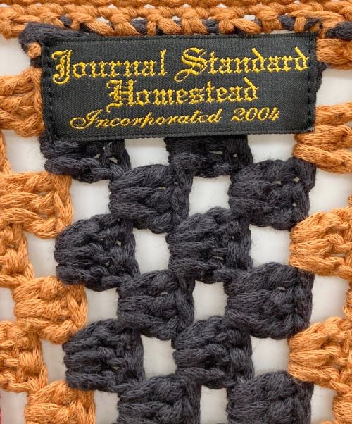 J.S HOMESTEAD（ジャーナルスタンダード ホームステッド）J.S HOMESTEAD (ジャーナルスタンダード ホームステッド) カーディガン オレンジ×ブラック サイズ:Lの古着・服飾アイテム