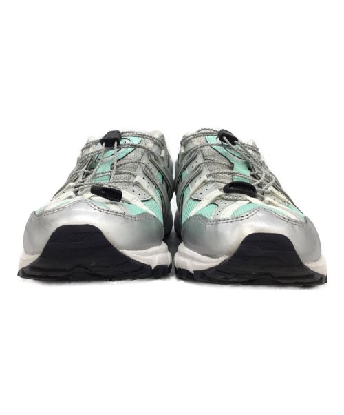 asics（アシックス）asics (アシックス) Matin Kim (マーティン・キム) ランニングシューズ シルバー×グリーン サイズ:26.5の古着・服飾アイテム