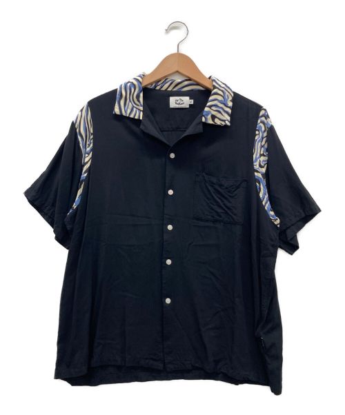 For The Weekend（エフティダブリュー）For The Weekend (エフティダブリュー) オープンカラーシャツ ブラック サイズ:Lの古着・服飾アイテム