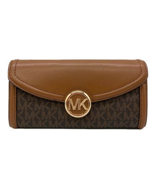 MICHAEL KORS（マイケルコース）MICHAEL KORS (マイケルコース) 長財布 ブラウンの古着・服飾アイテム