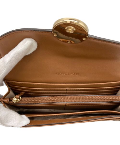 MICHAEL KORS（マイケルコース）MICHAEL KORS (マイケルコース) 長財布 ブラウンの古着・服飾アイテム