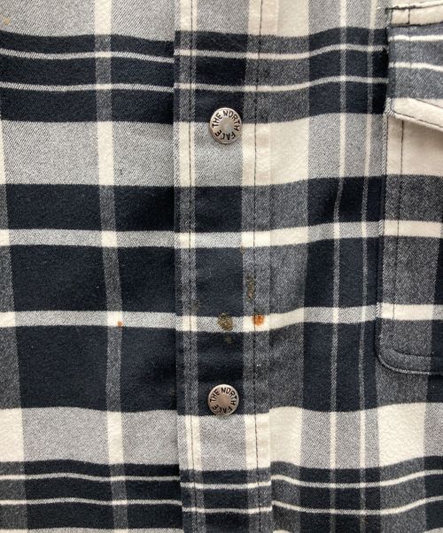 THE NORTH FACE（ザ ノース フェイス）THE NORTH FACE (ザ ノース フェイス) ネルシャツ ブラック×ホワイト サイズ:Lの古着・服飾アイテム