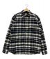 THE NORTH FACE（ザ ノース フェイス）の古着「ネルシャツ」｜ブラック×ホワイト