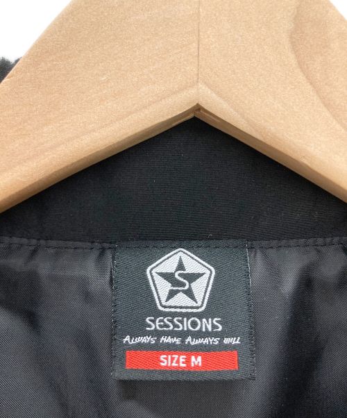 SESSIONS（セッションズ）SESSIONS (セッションズ) コーチジャケット ブラック サイズ:Mの古着・服飾アイテム