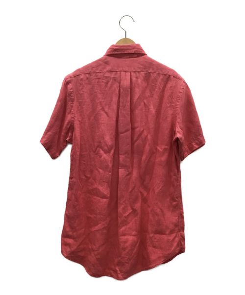 POLO RALPH LAUREN（ポロ・ラルフローレン）POLO RALPH LAUREN (ポロ・ラルフローレン) 半袖リネンシャツ ショッキングピンク サイズ:Sの古着・服飾アイテム