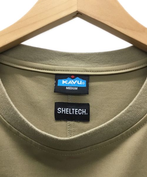 KAVU（カブー）KAVU (カブー) シェルテックシャツ ベージュ サイズ:Mの古着・服飾アイテム