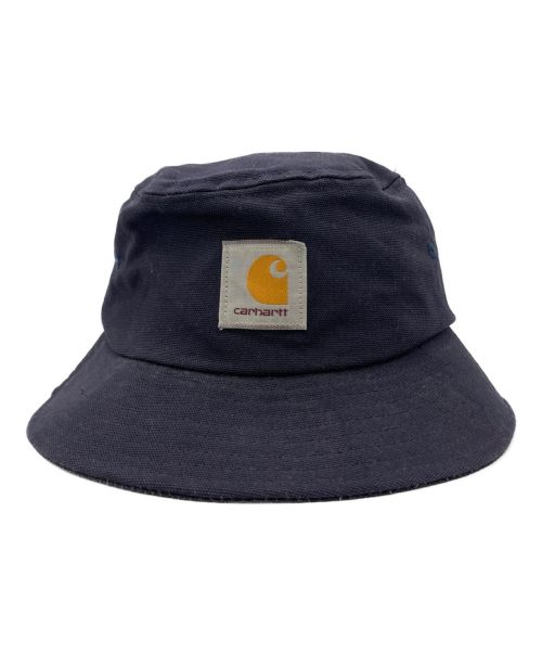 stussy（ステューシー）stussy (ステューシー) CarHartt (カーハート) バケットハット ネイビーの古着・服飾アイテム