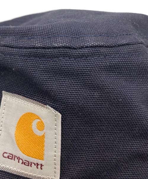 stussy（ステューシー）stussy (ステューシー) CarHartt (カーハート) バケットハット ネイビーの古着・服飾アイテム