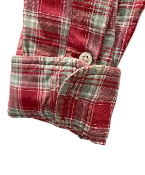 POLO RALPH LAUREN（ポロ・ラルフローレン）POLO RALPH LAUREN (ポロ・ラルフローレン) ボタンダウンシャツ レッド×グリーン サイズ:Lの古着・服飾アイテム