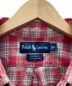 POLO RALPH LAUREN (ポロ・ラルフローレン) ボタンダウンシャツ レッド×グリーン サイズ:L：3980円