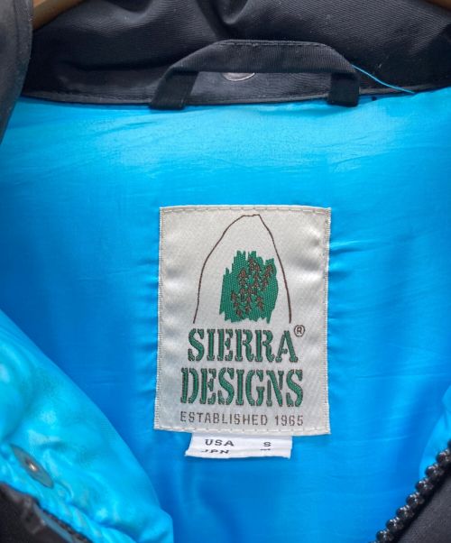 SIERRA DESIGNS（シエラデザインズ）SIERRA DESIGNS (シエラデザインズ) ダウンジャケット ブラック×ブルー サイズ:Mの古着・服飾アイテム