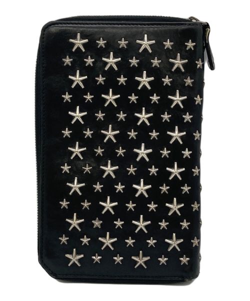 JIMMY CHOO（ジミーチュウ）JIMMY CHOO (ジミーチュウ) スタースタッズ マルチオーガナイザー ブラックの古着・服飾アイテム