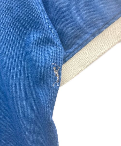 MARK&LONA（マークアンドロナ）MARK&LONA (マークアンドロナ) ポロシャツ ブルー×レッド サイズ:48の古着・服飾アイテム