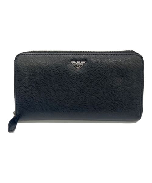 EMPORIO ARMANI（エンポリオ アルマーニ）EMPORIO ARMANI (エンポリオアルマーニ) 長財布 ブラックの古着・服飾アイテム