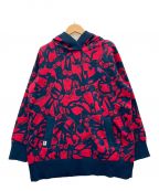 PEARLY GATESパーリーゲイツ）の古着「パーカー」｜レッド×ネイビー