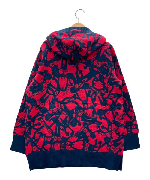 PEARLY GATES（パーリーゲイツ）PEARLY GATES (パーリーゲイツ) パーカー レッド×ネイビー サイズ:2 未使用品の古着・服飾アイテム