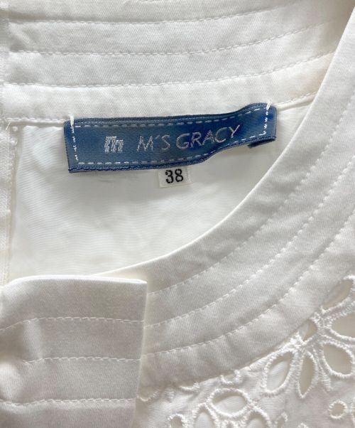M'S GRACY（エムズグレイシー）M'S GRACY (エムズグレイシー) ワンピース ホワイト サイズ:38の古着・服飾アイテム