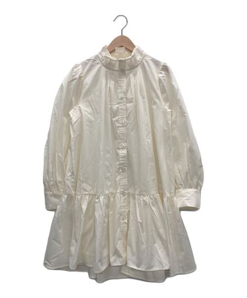 Snidel（スナイデル）Snidel (スナイデル) シャツワンピース アイボリー サイズ:Freeの古着・服飾アイテム