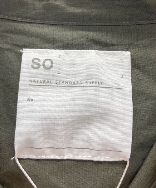 SO（エスオー）SO (ソウ) ブラウスワンピース カーキ サイズ:L 未使用品の古着・服飾アイテム