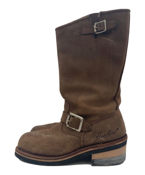 HAWKINS（ホーキンス）HAWKINS (ホーキンス) エンジニアブーツ ブラウン サイズ:5 1/2の古着・服飾アイテム