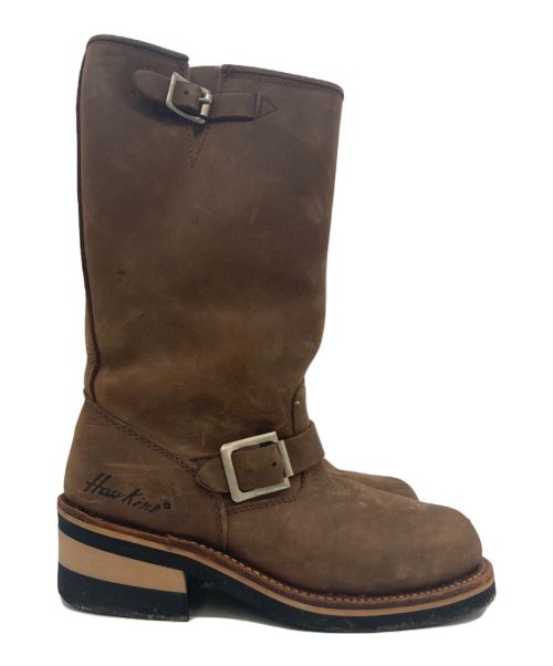 HAWKINS（ホーキンス）HAWKINS (ホーキンス) エンジニアブーツ ブラウン サイズ:5 1/2の古着・服飾アイテム