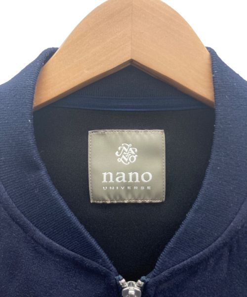 nano・universe（ナノ・ユニバース）nano・universe (ナノ・ユニバース) ブルゾン ネイビー サイズ:Mの古着・服飾アイテム