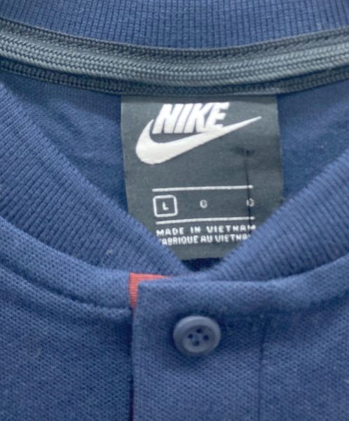 NIKE（ナイキ）NIKE (ナイキ) ポロシャツ ネイビー サイズ:L 未使用品の古着・服飾アイテム