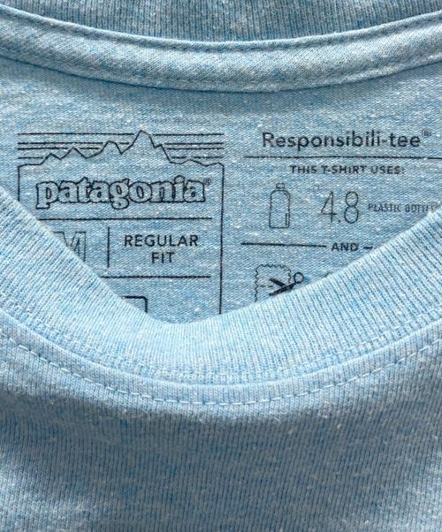 Patagonia（パタゴニア）Patagonia (パタゴニア) Tシャツ ブルー サイズ:Mの古着・服飾アイテム