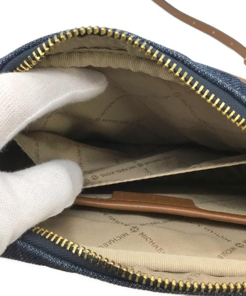 MICHAEL KORS（マイケルコース）MICHAEL KORS (マイケルコース) ショルダーバッグ ネイビー×ブラウンの古着・服飾アイテム