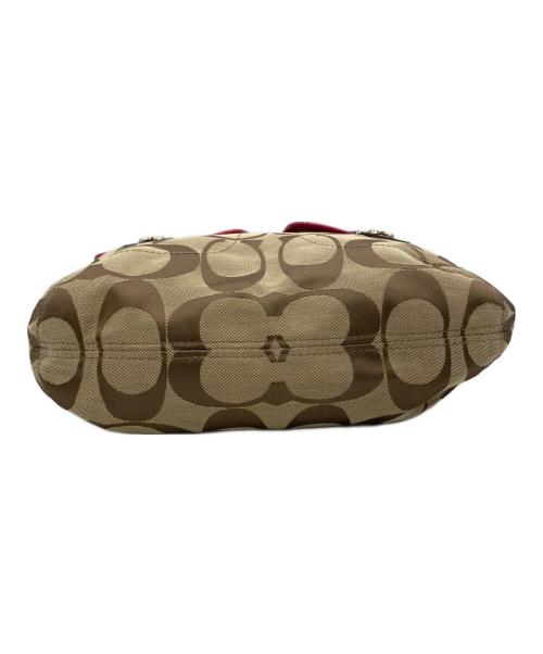 COACH（コーチ）COACH (コーチ) ショルダーバッグ ベージュ×ピンクの古着・服飾アイテム