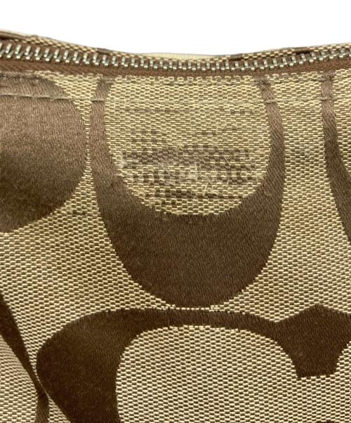 COACH（コーチ）COACH (コーチ) ショルダーバッグ ベージュ×ピンクの古着・服飾アイテム