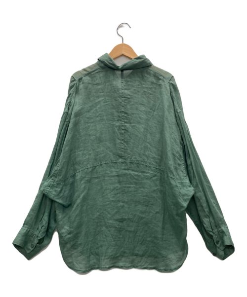 Loungedress（ラウンジドレス）Loungedress (ラウンジドレス) リネンシャツ グリーン サイズ:Freeの古着・服飾アイテム