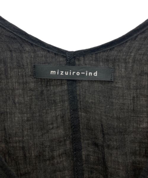 mizuiro-ind（ミズイロインド）mizuiro-ind (ミズイロインド) リネンブラウス ブラック サイズ:表記無しの古着・服飾アイテム