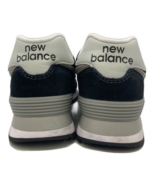NEW BALANCE（ニューバランス）NEW BALANCE (ニューバランス) ML574EGK ブラック×ホワイト サイズ:26.5の古着・服飾アイテム