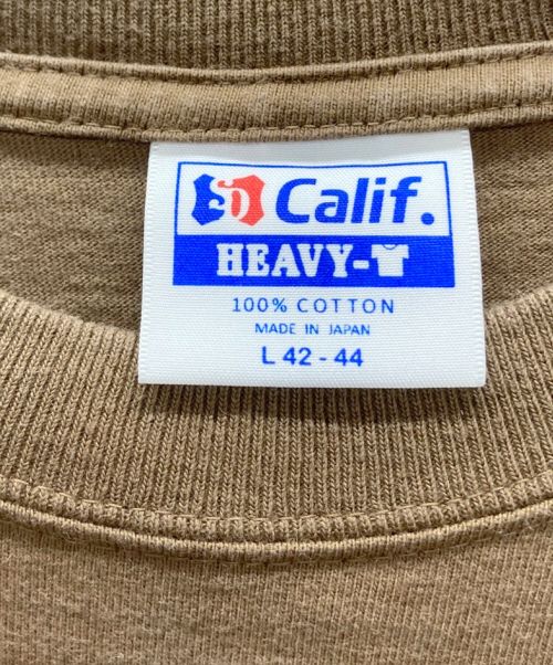 STANDARD CALIFORNIA（スタンダードカリフォルニア）STANDARD CALIFORNIA (スタンダートカルフォニア) ヘビーウェイトTシャツ ブラウン×イエロー サイズ:Lの古着・服飾アイテム