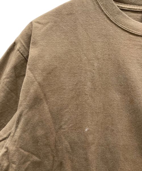 STANDARD CALIFORNIA（スタンダードカリフォルニア）STANDARD CALIFORNIA (スタンダートカルフォニア) ヘビーウェイトTシャツ ブラウン×イエロー サイズ:Lの古着・服飾アイテム