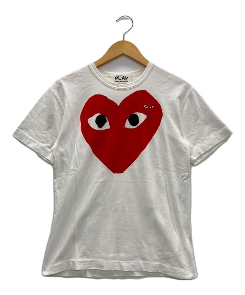 PLAY COMME des GARCONS（プレイコムデギャルソン）PLAY COMME des GARCONS (プレイ コムデギャルソン) Tシャツ ホワイト サイズ:Mの古着・服飾アイテム