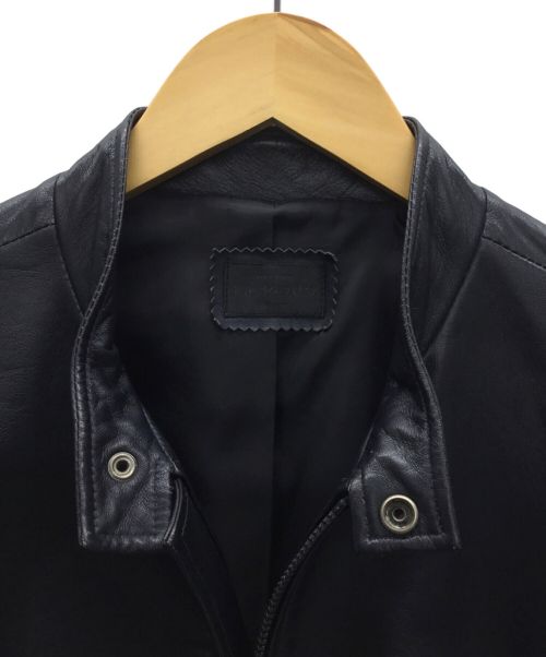 F.F.PRATO（エフエフプラート）F.F.PRATO (エフエフプラート) レザージャケット ブラック サイズ:Mの古着・服飾アイテム