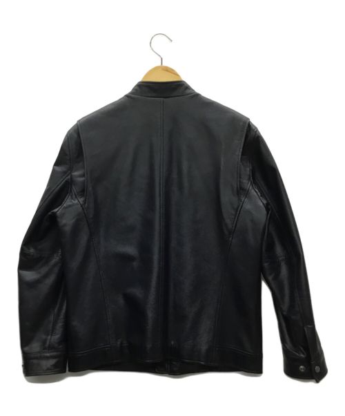 F.F.PRATO（エフエフプラート）F.F.PRATO (エフエフプラート) レザージャケット ブラック サイズ:Mの古着・服飾アイテム