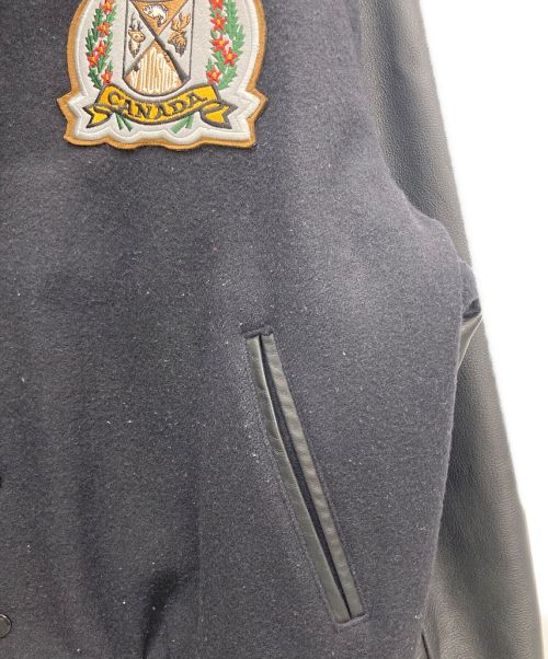 Golden Bear（ゴールデンベア）Golden Bear (ゴールデンベア) 袖革スタジャン ブラック サイズ:表記無しの古着・服飾アイテム