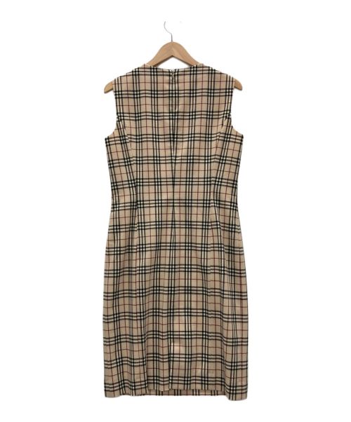BURBERRY LONDON（バーバリーロンドン）BURBERRY LONDON (バーバリーロンドン) ノースリーブワンピース ベージュ サイズ:40の古着・服飾アイテム