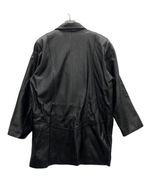 NO BRAND（ノーブランド）NO BRAND (ノーブランド) ラムレザージャケット ブラック サイズ:Freeの古着・服飾アイテム
