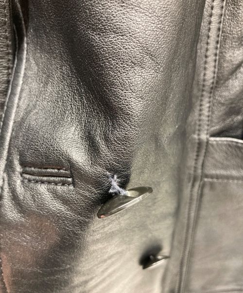 NO BRAND（ノーブランド）NO BRAND (ノーブランド) ラムレザージャケット ブラック サイズ:Freeの古着・服飾アイテム