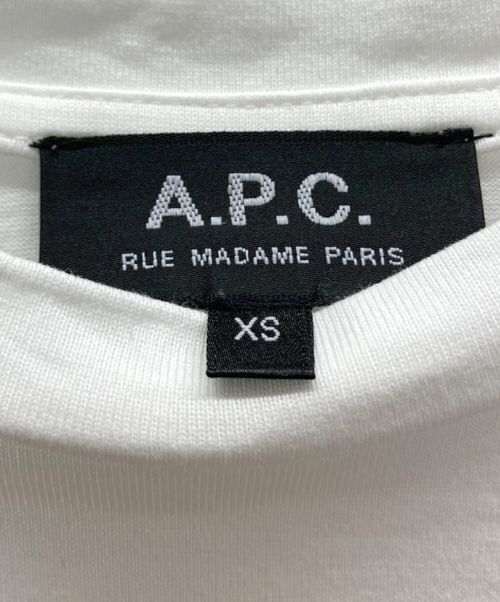 A.P.C.（アーペーセー）A.P.C. (アーペーセー) ロングスリーブカットソー ホワイト サイズ:XSの古着・服飾アイテム