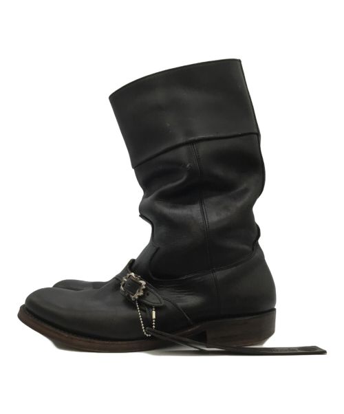 foot the coacher（フットザコーチャー）foot the coacher (フットザコーチャー) ペコスブーツ ブラック サイズ:8の古着・服飾アイテム