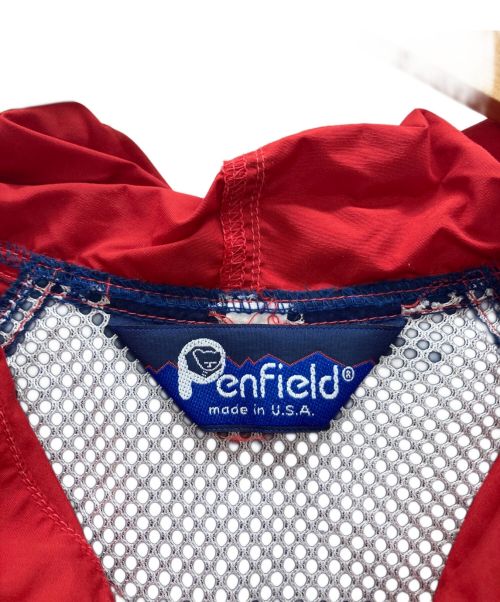 Pen Field（ペンフィールド）Pen Field (ペンフィールド) アノラックパーカー レッド×ネイビー サイズ:Mの古着・服飾アイテム