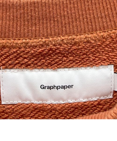Graphpaper（グラフペーパー）Graphpaper (グラフペーパー) スウェット オレンジ サイズ:1の古着・服飾アイテム